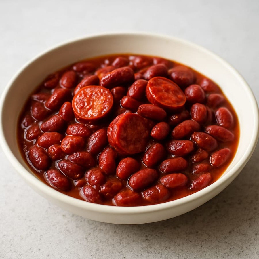 Alubias rojas con chorizo