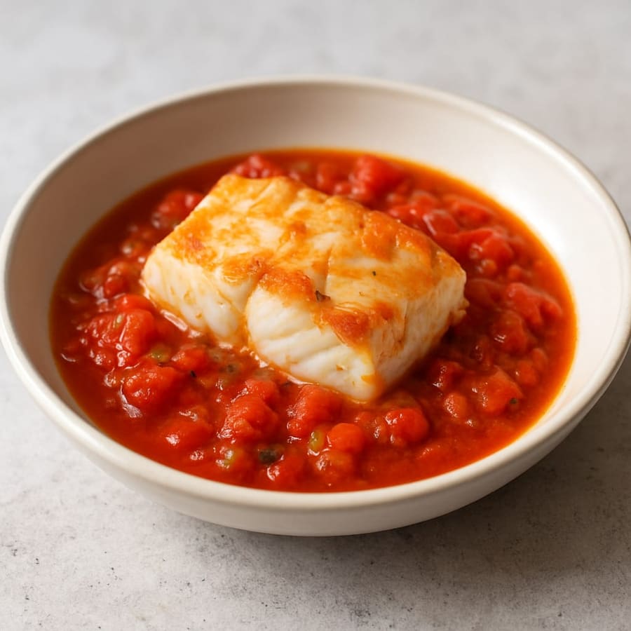 Kabeljau in Tomatensauce