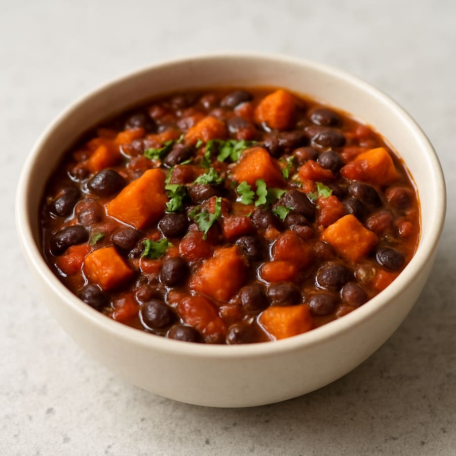 Black Bean Sweet Potato Chili
