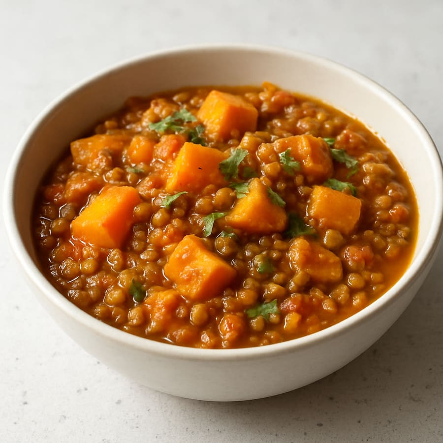 Kürbis-Linsen-Curry