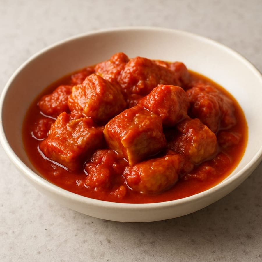 Carne de cerdo con tomate