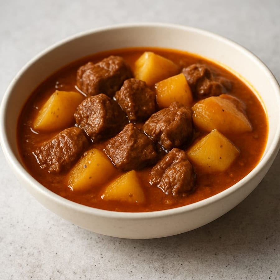 Carne guisada con patatas
