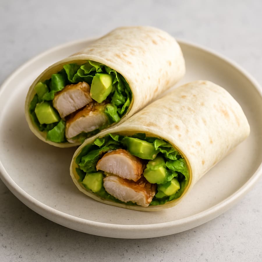 Hähnchen-Avocado-Wrap