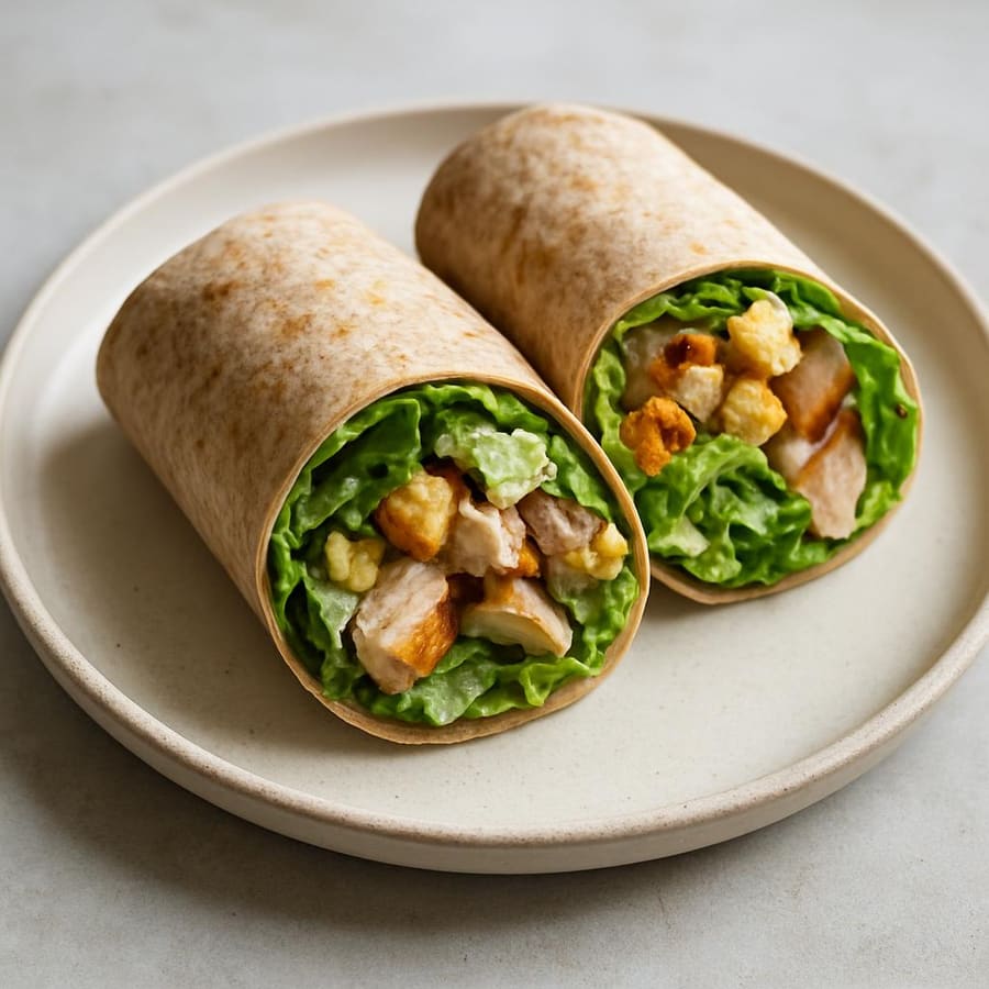 Hähnchen-Caesar-Wrap