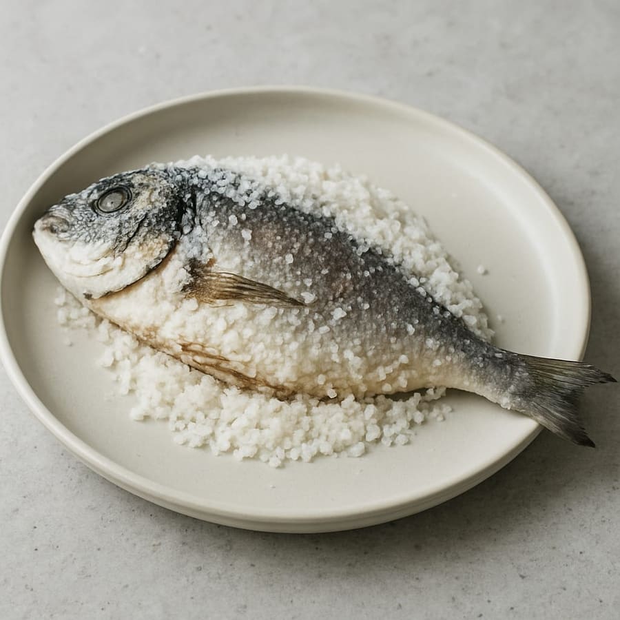 Salzkruste Dorade