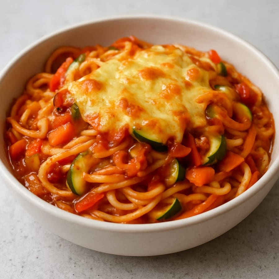 Vegetable pasta bake