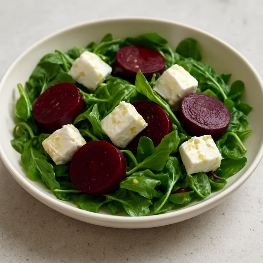 Rote-Bete-Ziegenkäse-Salat