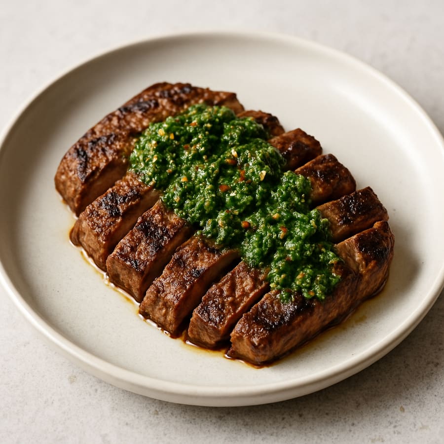 Seared Steak with Chimichurri