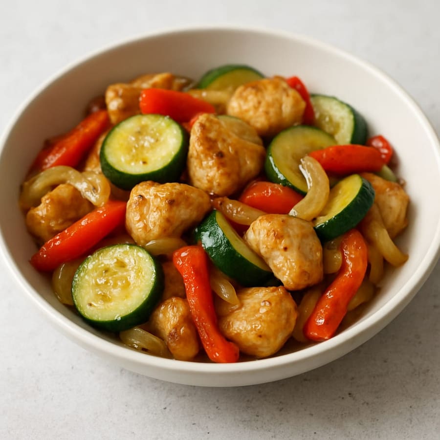 Hähnchen-Gemüse-Pfanne