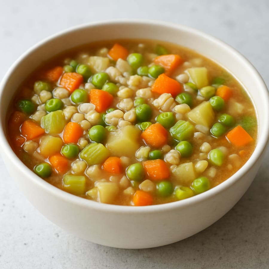 Herzhafte Gerste-Gemüse-Suppe