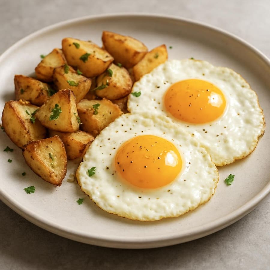 Huevos rotos con patatas