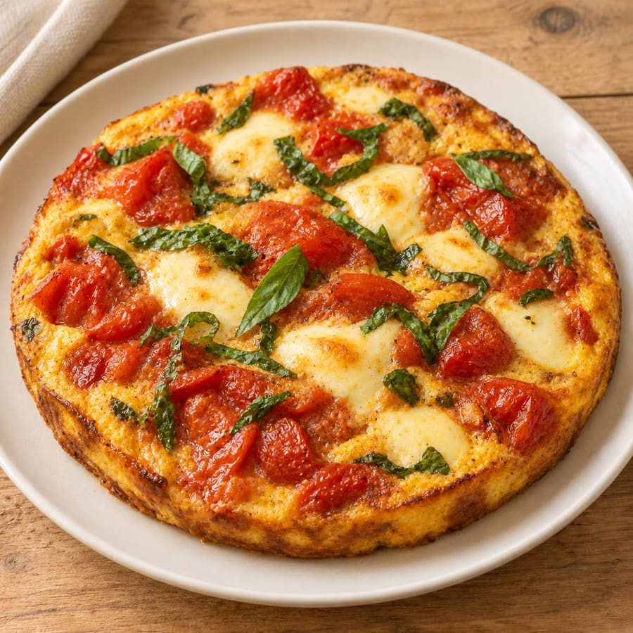 Frittata mit Tomaten und Mozzarella