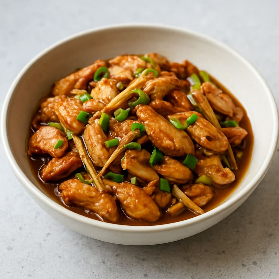 Pollo con hierba limón