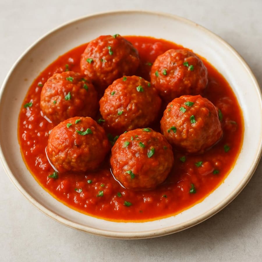 Fleischbällchen in Tomatensoße
