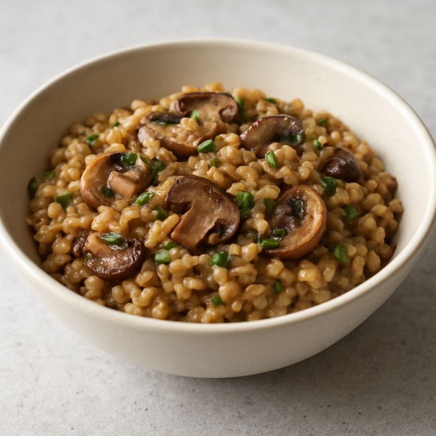 Mushroom Barley Risotto