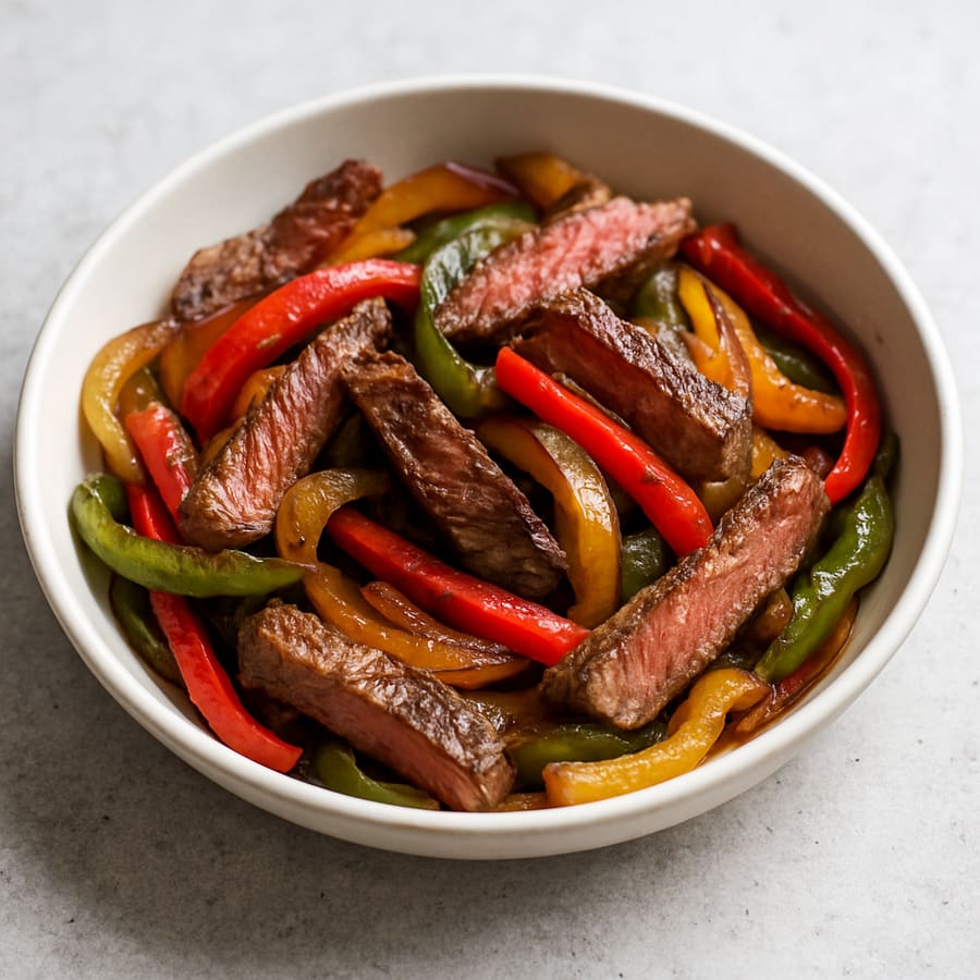One-Pan Steak Fajitas