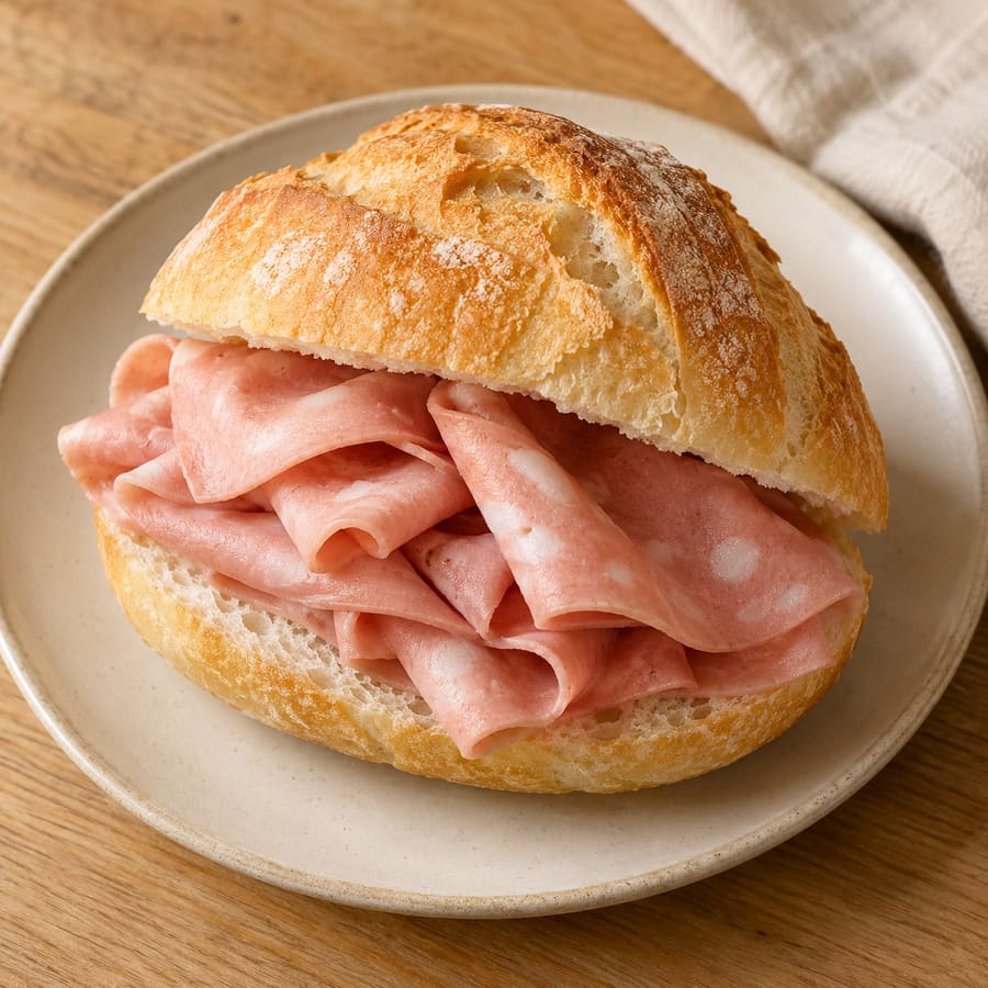 Mortadella roll