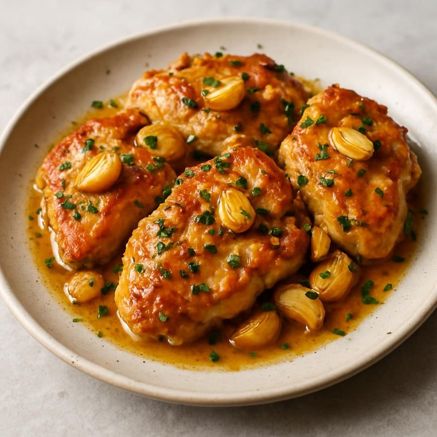 Pollo al ajillo