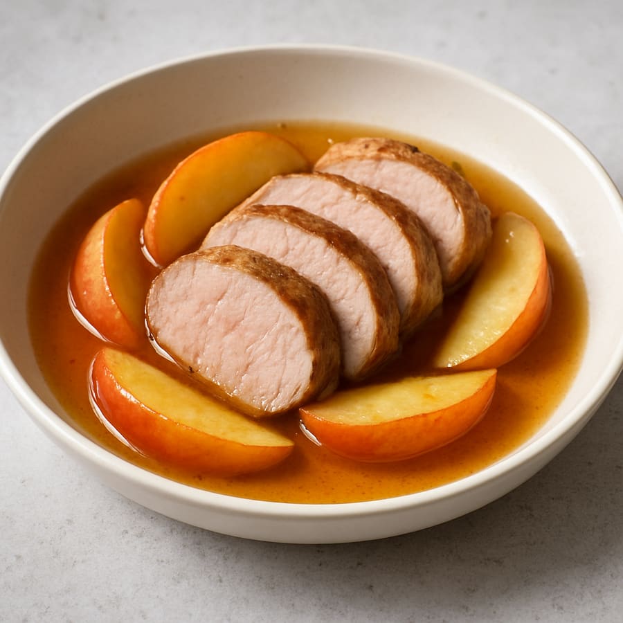 Schweinefilet mit Apfelwein