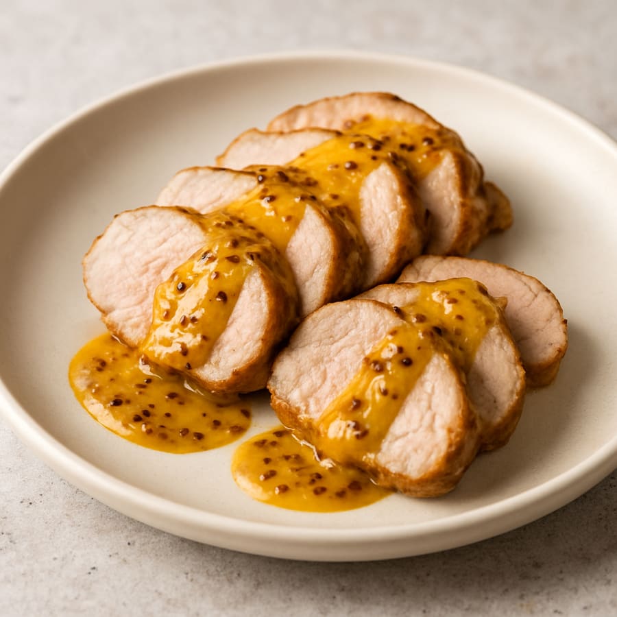 Schweinefilet mit Honig-Senf
