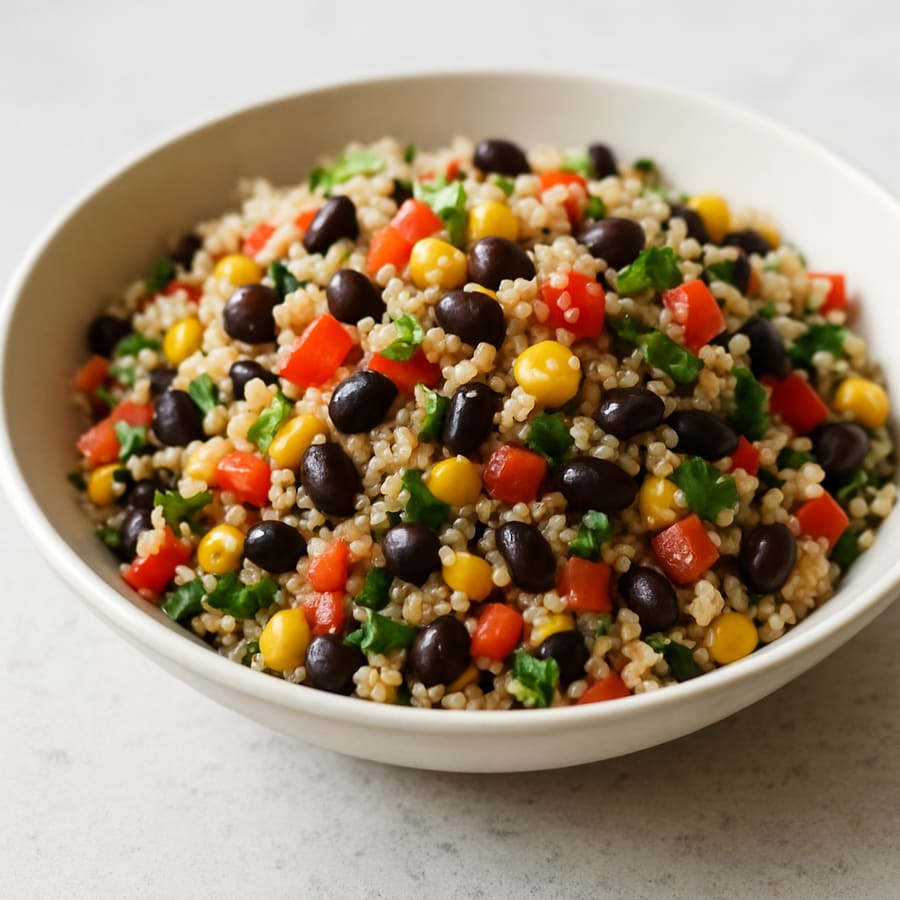 Quinoa-Schwarzbohnensalat