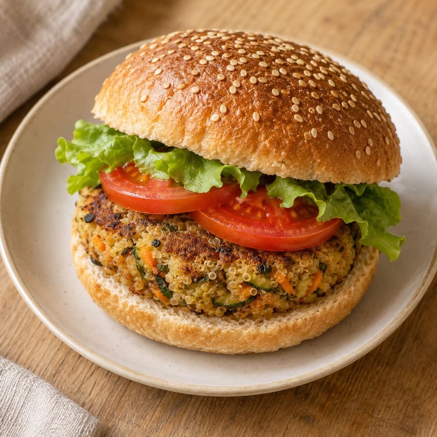Quinoa-Gemüse-Burger