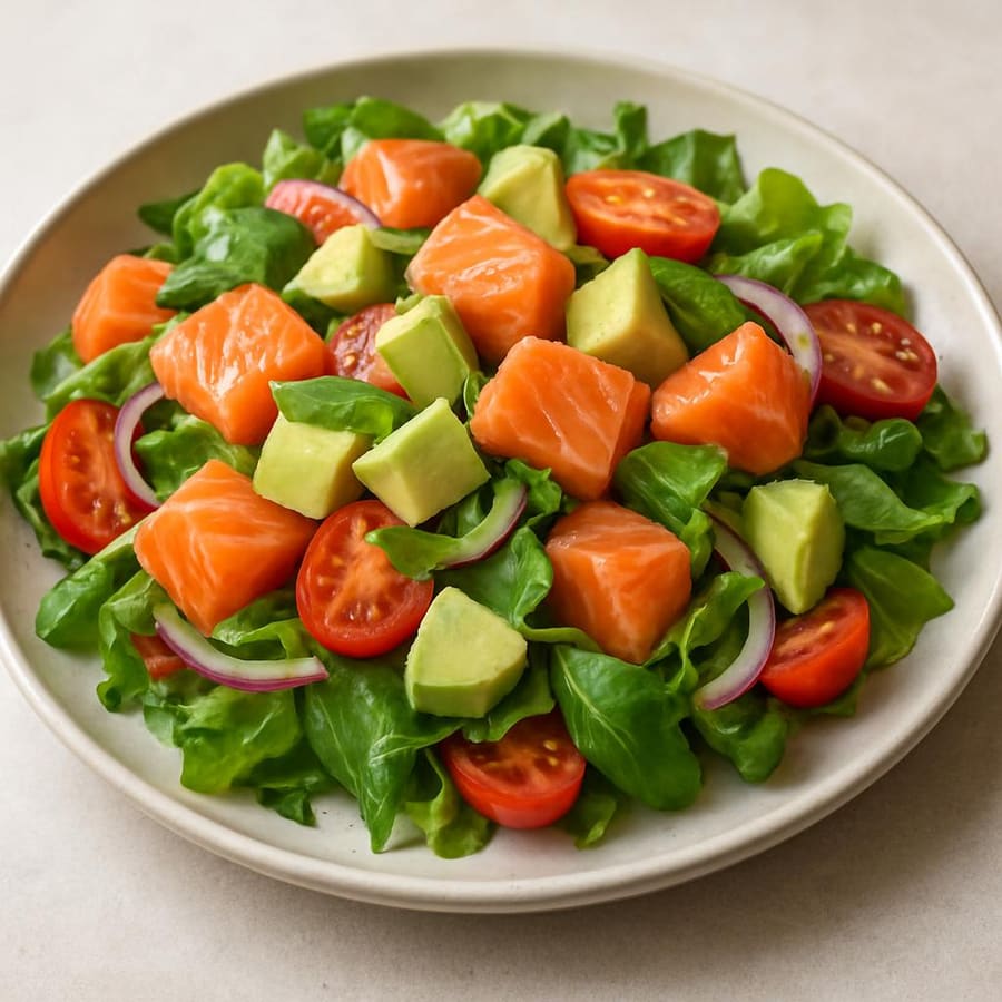 Lachs-Avocado-Salat