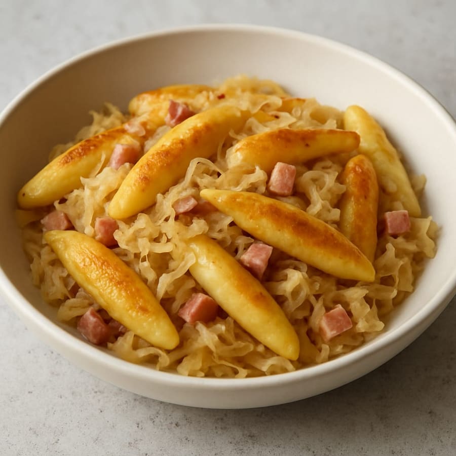 Schupfnudeln mit Sauerkraut