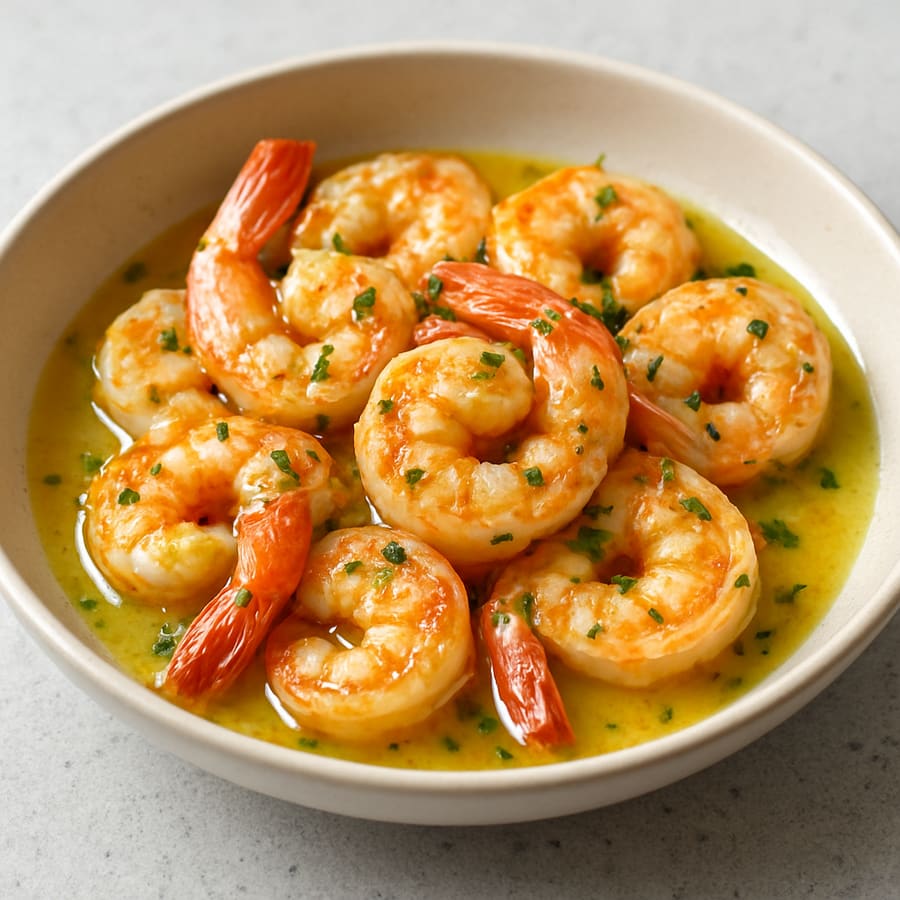 Garnelen in Knoblauchbutter