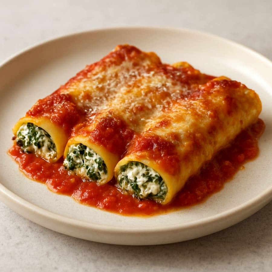 Spinat-Ricotta-Cannelloni