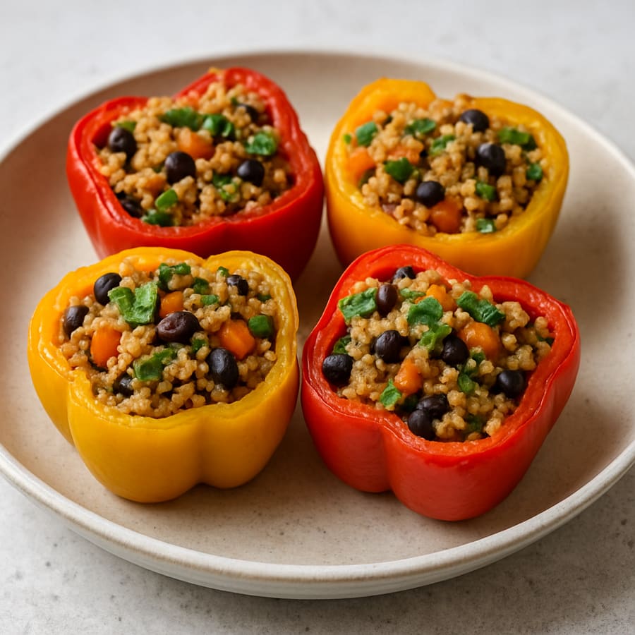 Gefüllte Paprika mit Quinoa