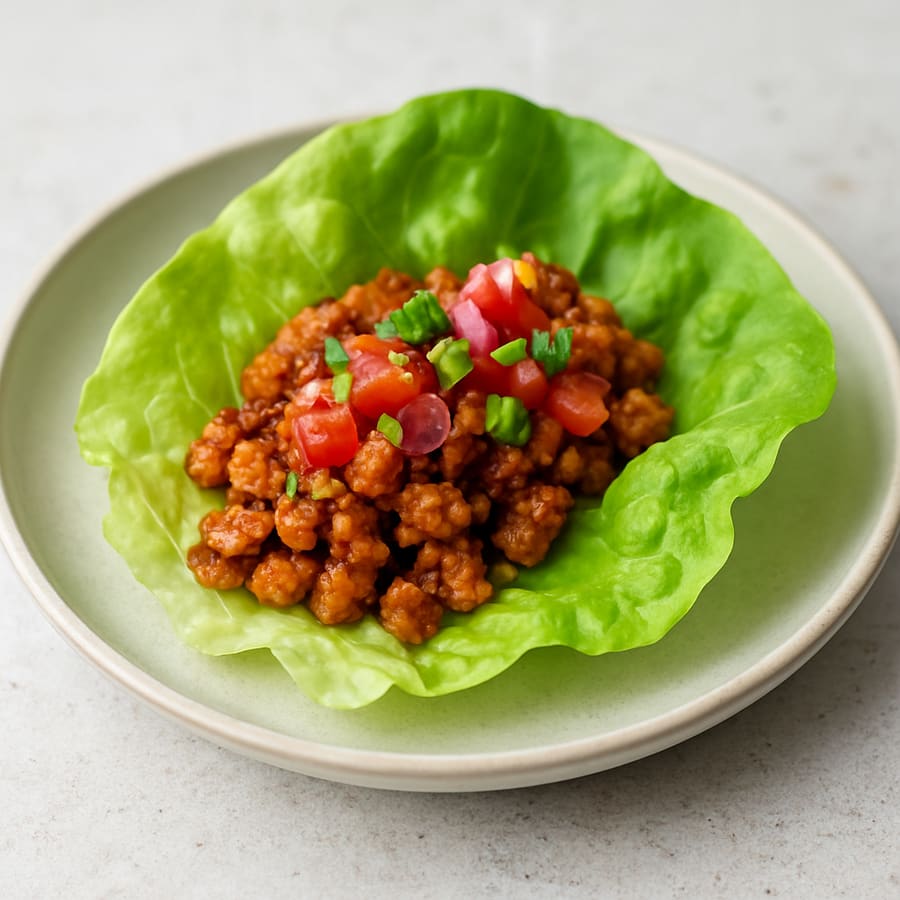 Tempeh Lettuce Taco