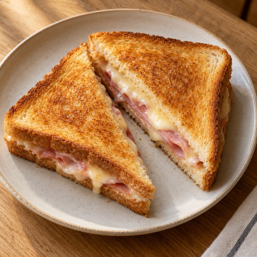 Toast prosciutto cotto e formaggio