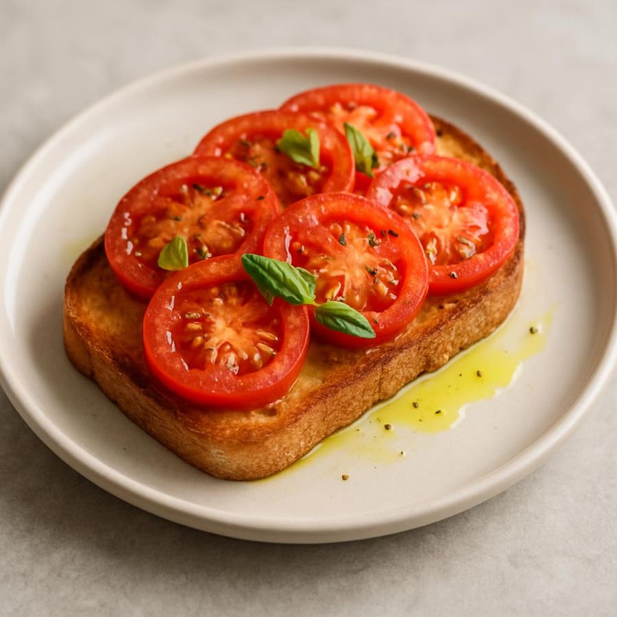Pan con tomate y aceite