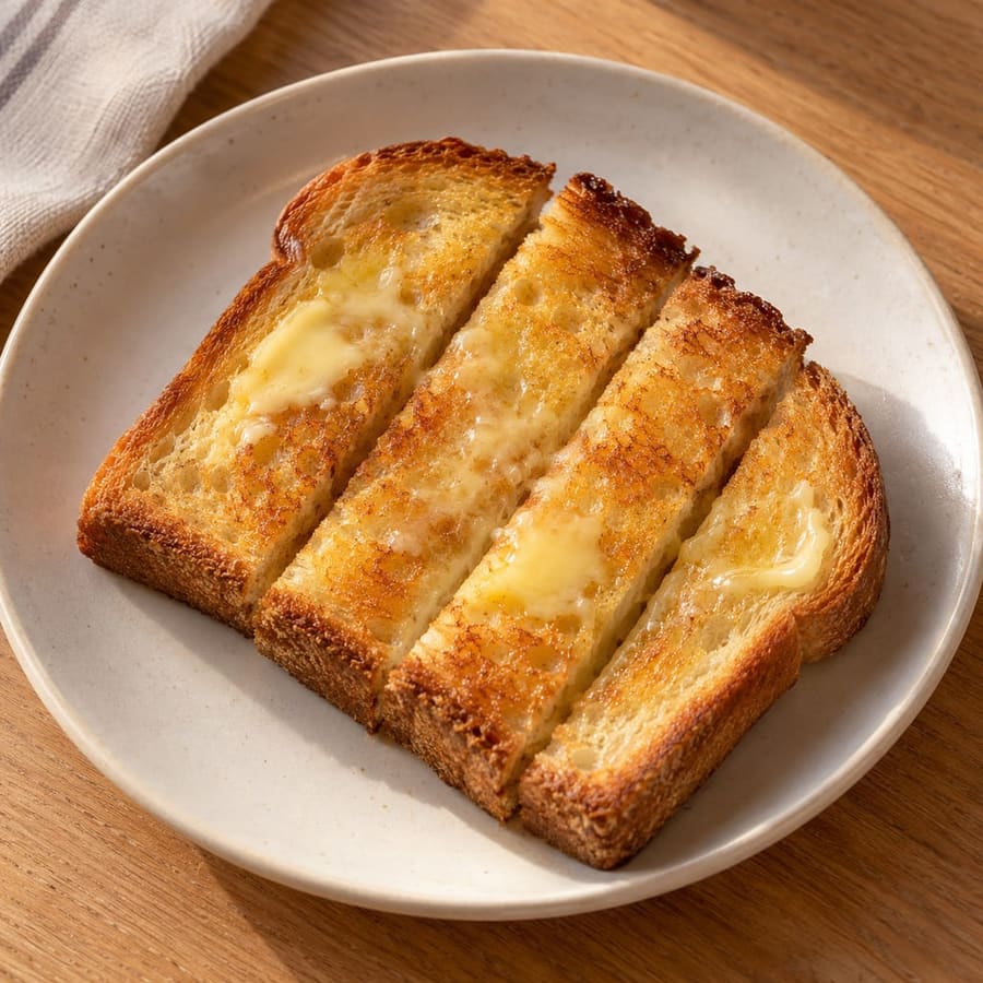 Buttered toast