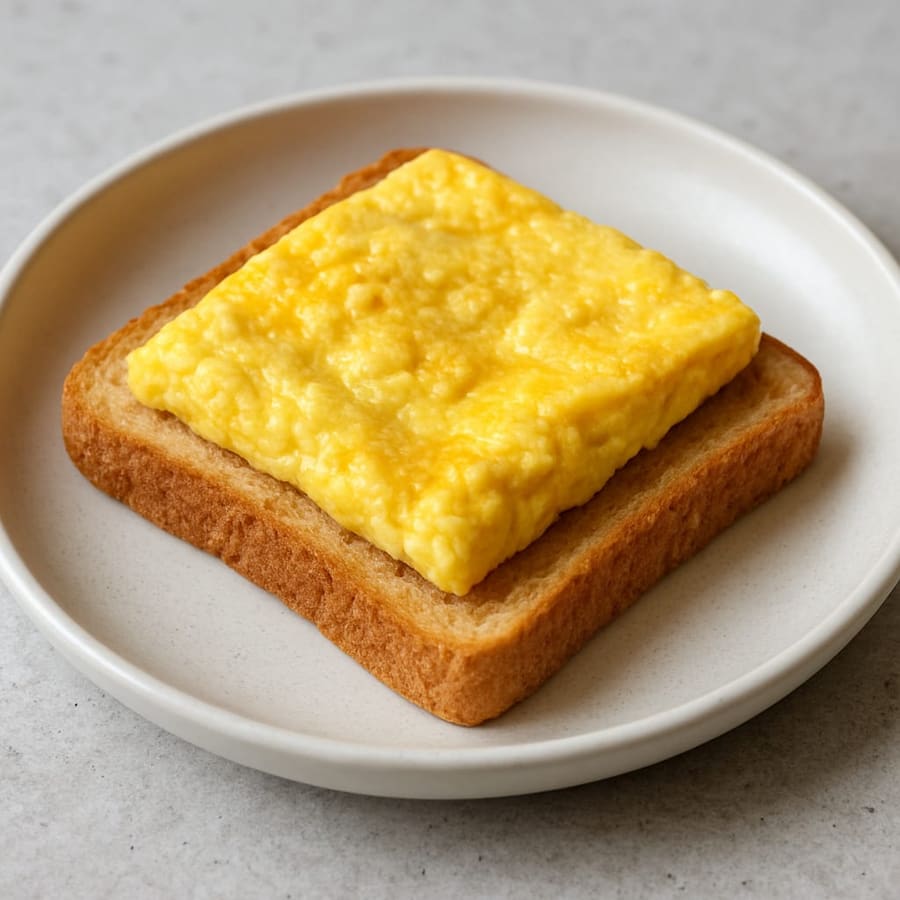 Toast con frittata semplice