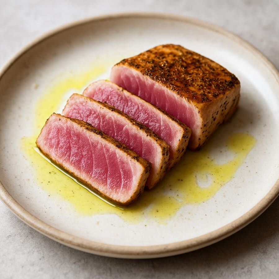 Gebratenes Thunfischsteak