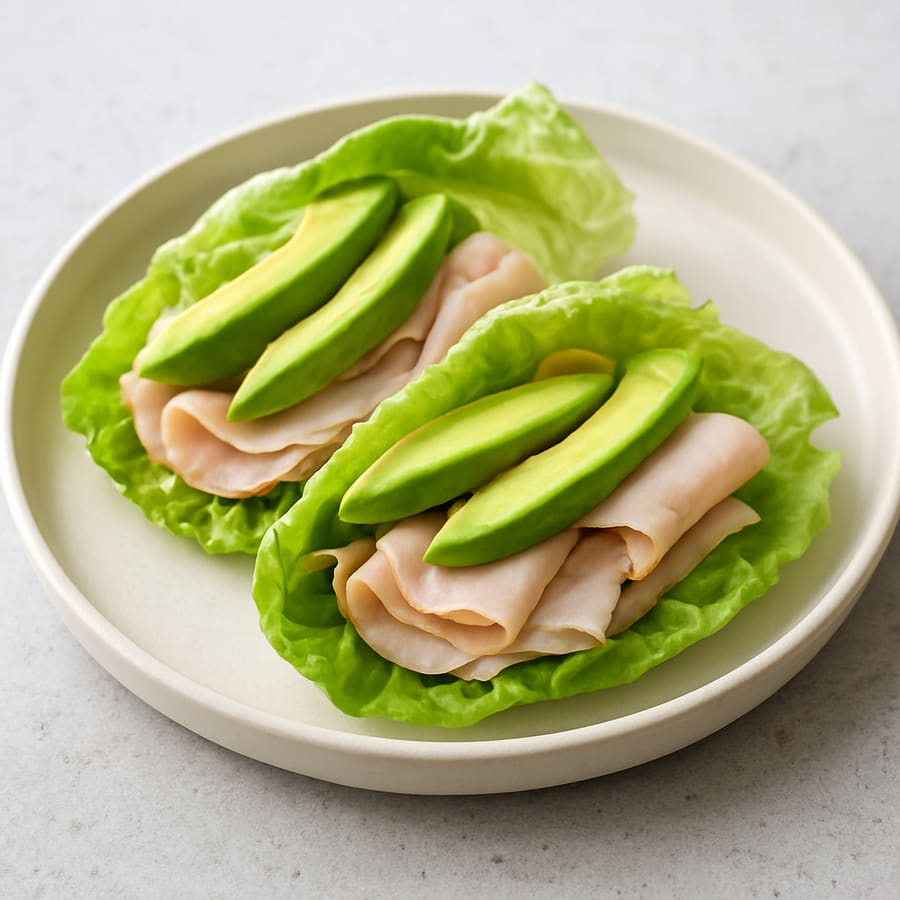 Pute-Avocado-Wraps