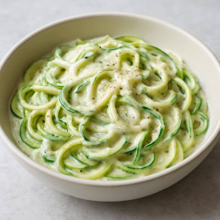 Zucchini-Nudel-Alfredo