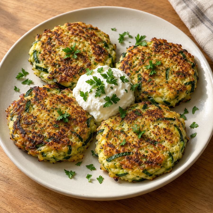 Zucchini-Quark-Puffer
